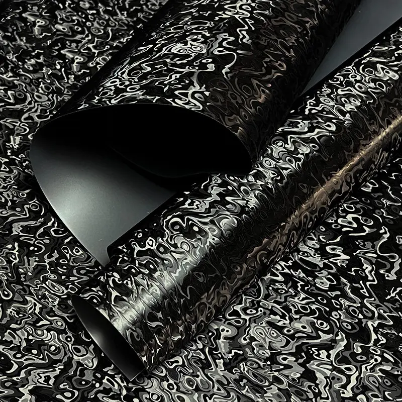 Premium Pet Cosmic Ghost Textured Carbon Fiber Vinyl Wrap Film, Self Adhesive Car DIY Sticker Decal, Air Release Feature, Vinyl Wrap For Cars