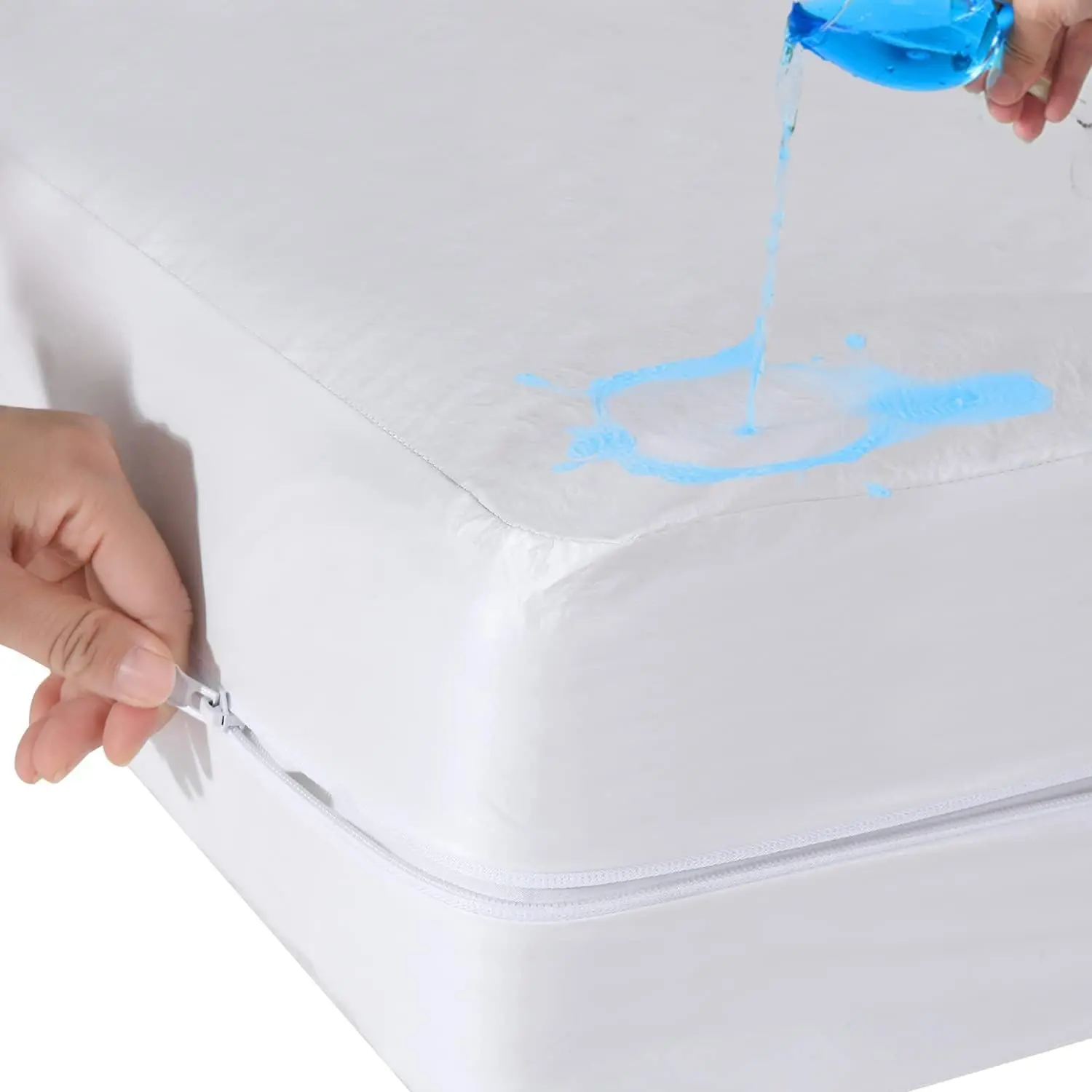 Twin Zippered Mattress Protector, Waterproof, 6-9 Inch | Protects & Extends Mattress Life, Six-Sided Fully Encased, Liquid Proof, For Kids & Pets