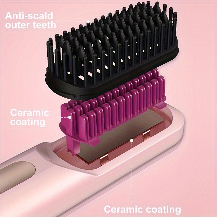 Portable Hair Straightening Comb, Multi-purpose Straightening Comb for Travel, Mini Hot Comb, Hair Styling Tool for Women and Men