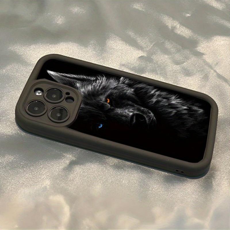 The New Creative Wolf Head Design Is Suitable for TPU Case for iPhone 17 Pro Max 16 16e 15 14 Plus 13 12 Mini 11 Air X XS Straight Edge Drop-Resistant Rugged Durable Cover Shell Gift 2D printing