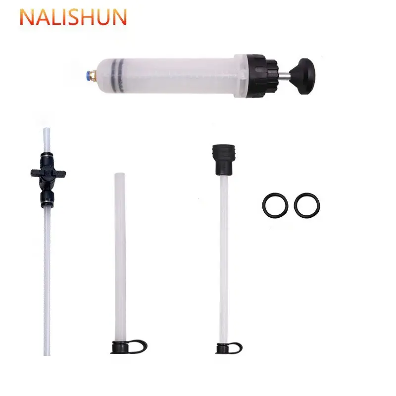 500cc/200cc Syringe Oil Pump, Portable Universal Oil Siphon, Anti-Leak Long Tube, Corrosion Resistant, for Cars and Motorcycles