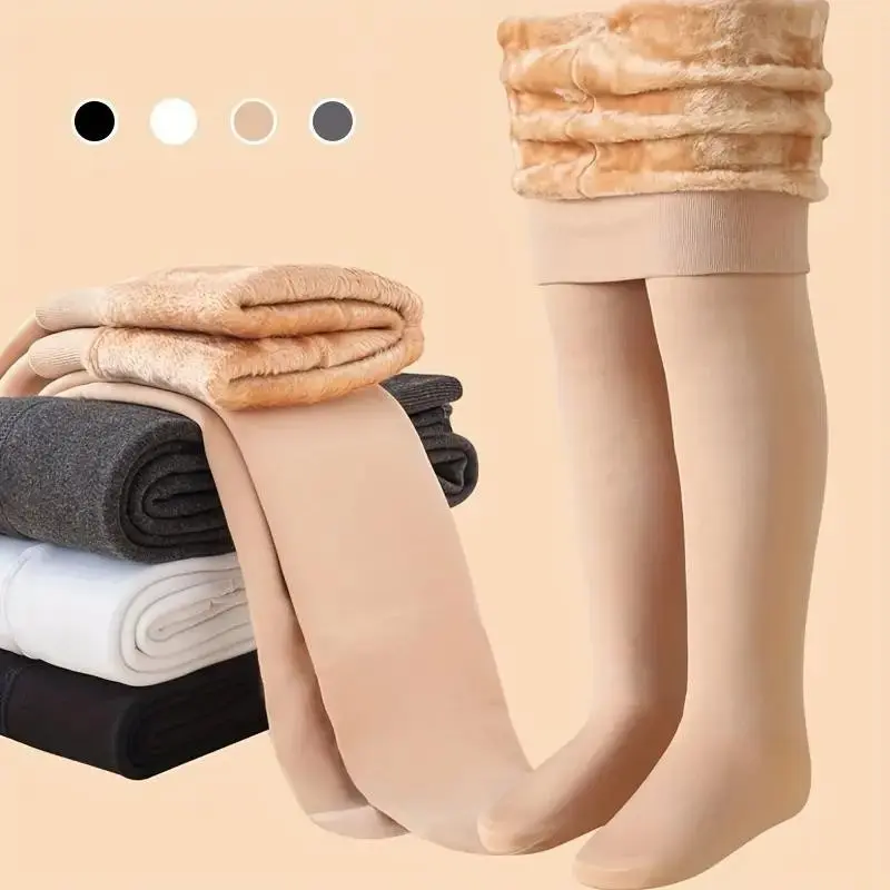 Thickened Girls' Underwear Pants, Fleece Lined Winter Warm Socks, Dance Socks, Outdoor Activities, Snow Play, Christmas Gift, Girl's Gift