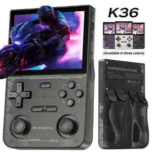 K36 Retro Handheld Game Console, Supports 16000+ Games, 64GB TF Card, 3.5 Inch IPS Screen, Portable Mini Gaming Device, Kids Gift