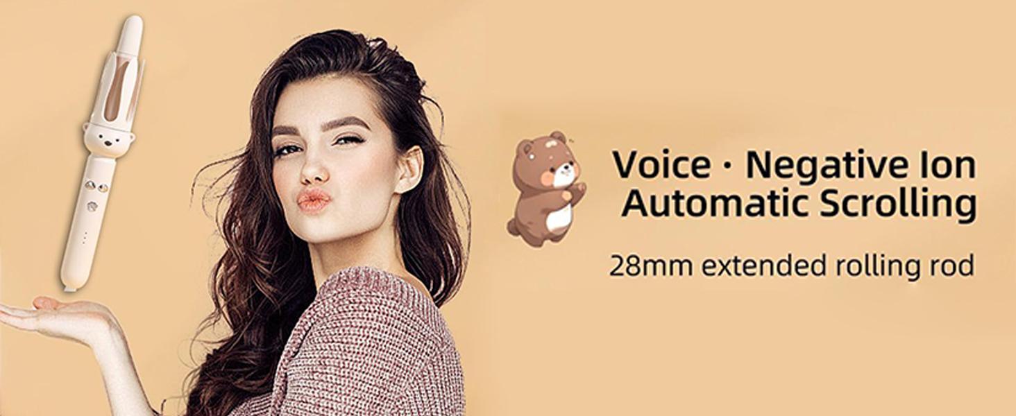 Fully automatic lazy curling stick, electric rotary curler, large curling without damaging hair 32mm Comfort Hair Curler