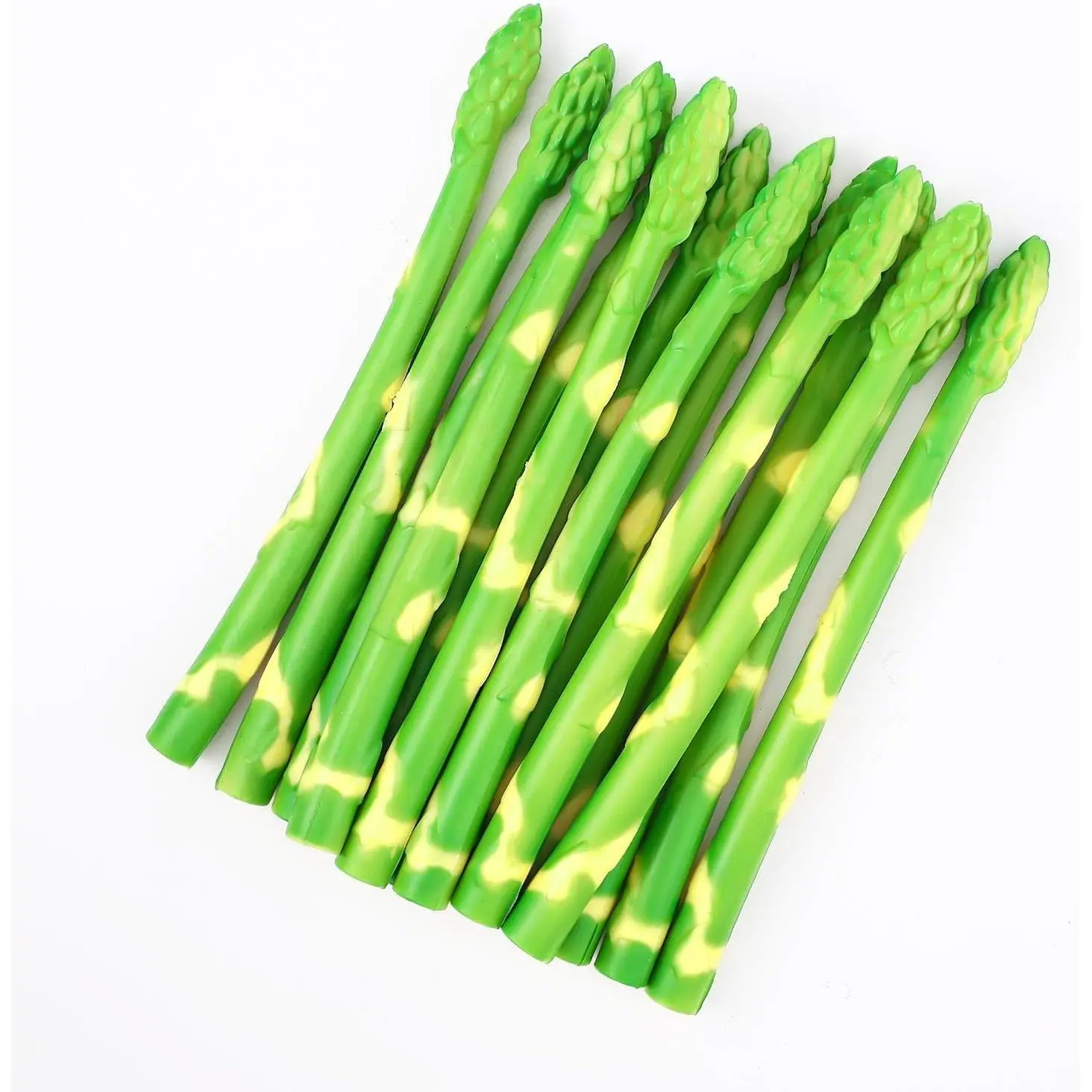 16 Piece Lifelike Artificial Asparagus Models, Decorative Fake Vegetables for Home Kitchen Display and Photography Props