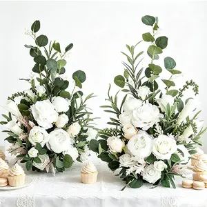 Artificial Flower Arrangement, Minimalist Nordic Style, Round Base, Wedding, Birthday, Restaurant Decor