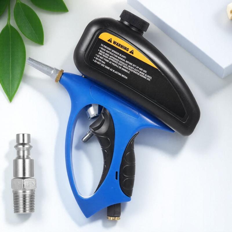 Handheld Gravity Sandblaster, Dual Mode Anti-rust & Anti-paint Removal Tool, Industrial Grade Tungsten Steel Wear-resistant Nozzle Precision Sand Flow Control Tool