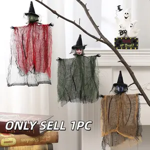 Halloween Horror Witch Devil Doll Door Hanging, Ghost House Decorative Ornament, Halloween Party Decoration, Festival Gift