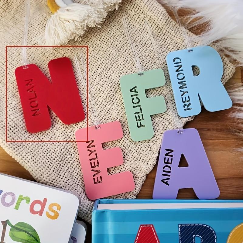 Customized Acrylic Letter Keychain - Personalized Initial Tag with Lobster Clasp, a Stylish Accessory for Women'S Bags And Cups, Perfect for Thanksgiving Gifts