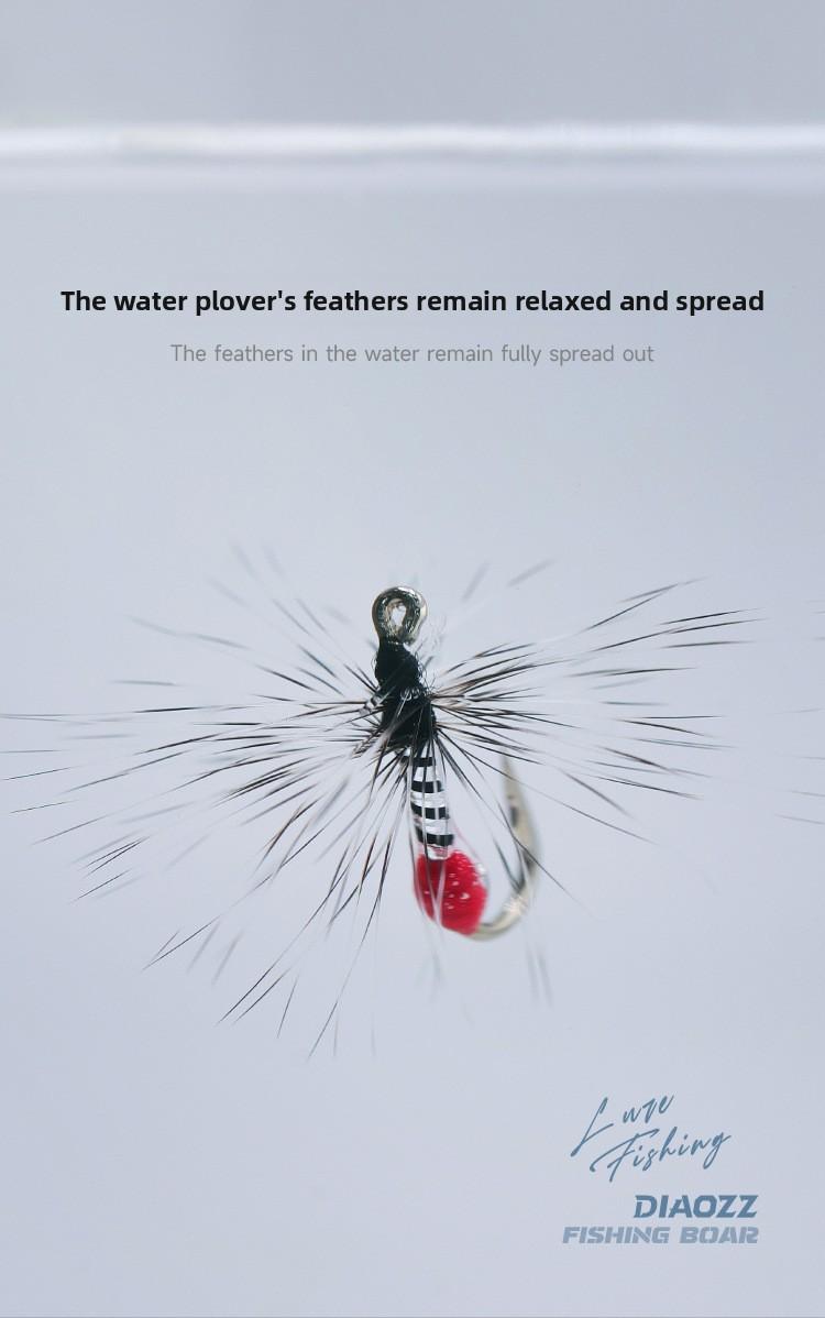 50pcs Bionic Micro Fly Fishing Flies | Angola Blood Ant & Poison Mosquito Stream Lures