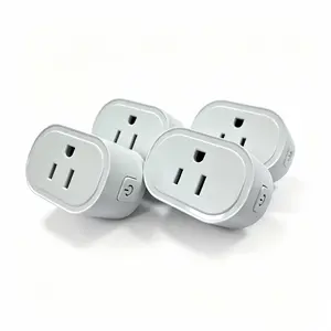 2-Pack/4-Pack Flat Us Wi-Fi Smart Plug, Cozylife APP Remote Control, Mini Timer Socket, Supports Various Smart Speakers, 16a Outlet