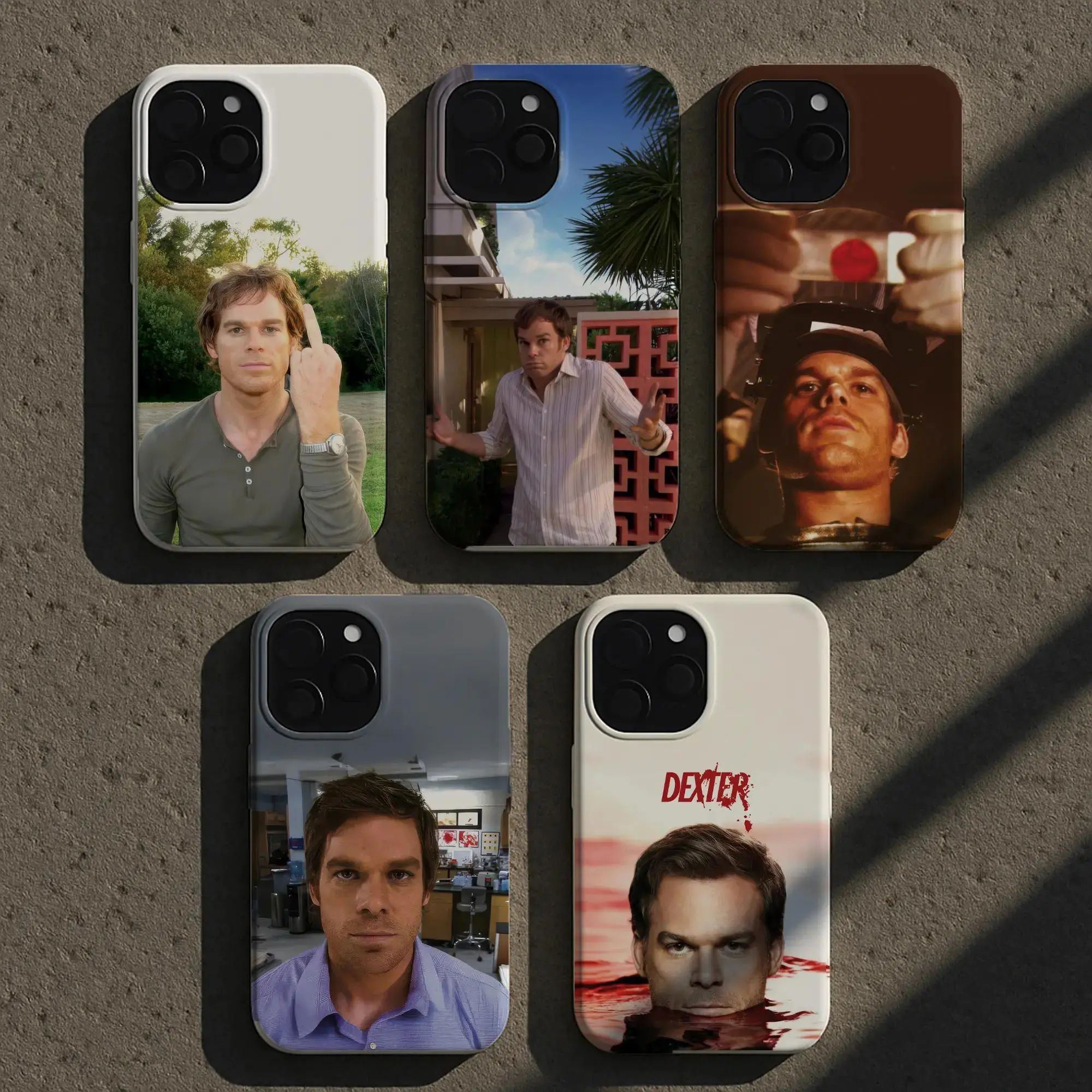 Dexter Morgan Glossy Tough Phone Case - Dexter Morgan Case - Gift for Dexter Fans - Phone Cases For 12 12Pro 12 Promax 13 14 15 16 Pro