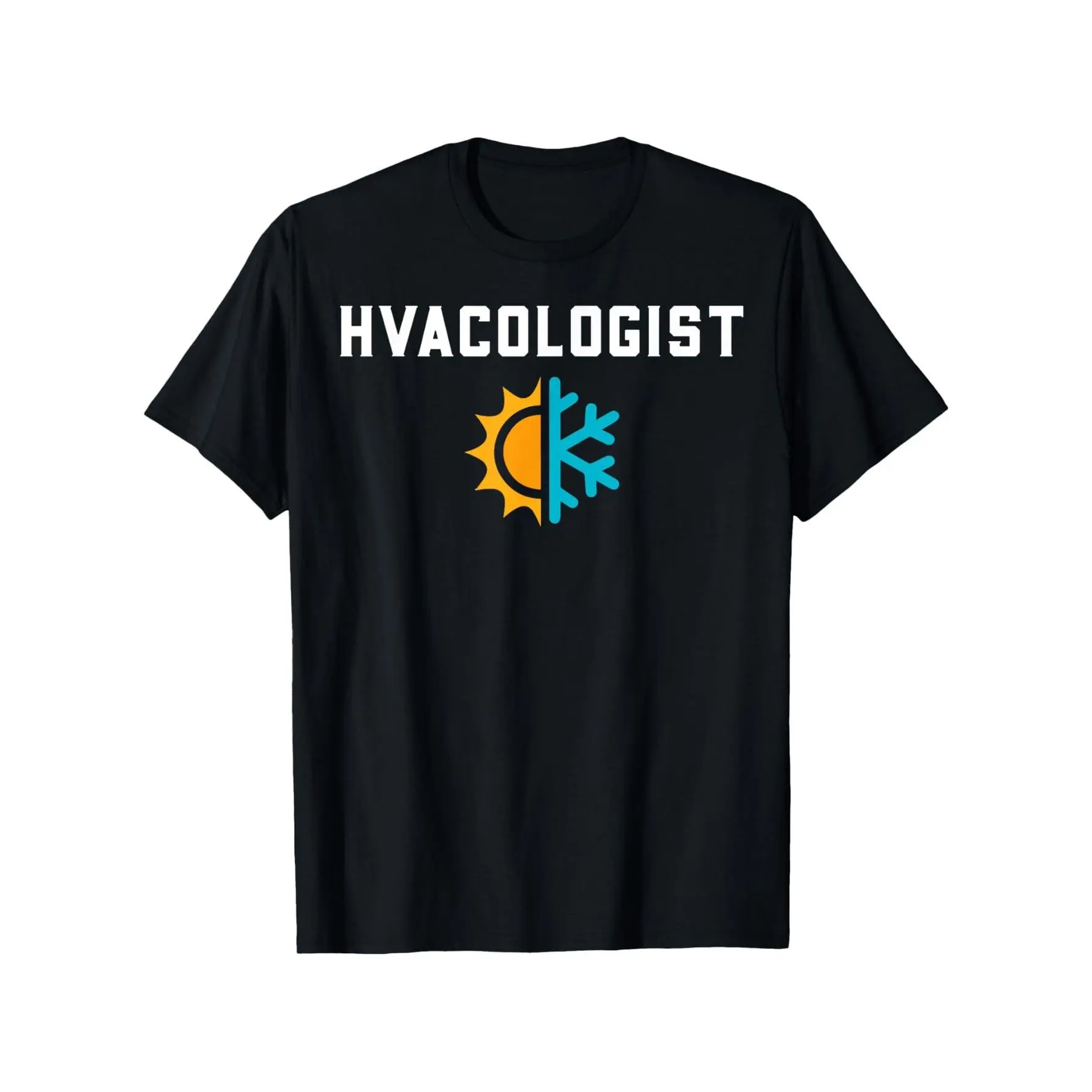Funny HVAC Tech Engineer Technician T-Shirt, Men's and Women's Four Seasons Casual Round Neck Outdoor Personality Short-sleeved T-shirt, Men's Summer Clothes, Slightly Elastic, , S-XXXL