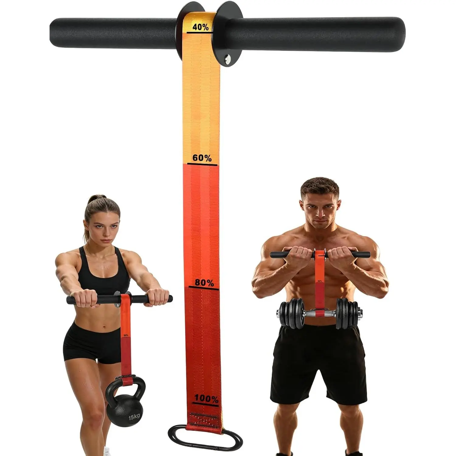 outdoors Forearm Strengthener and Wrist Roller,Durable lon Strap Forearm Trainer with Quick Locking Gradient Color Mechanism,Ideal for Wrist and Forearm Training