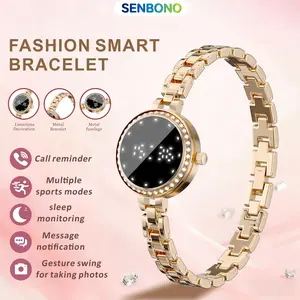 2026 new fashionable smart bracelet, elegant alloy body, vibration reminder, photo control, activity tracking, lightweight and fashionable smart watch, suitable for iPhone and Android Valentine's Day gifts, holiday gifts.