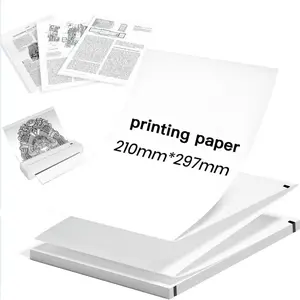 A4 Thermal Paper, 100/200 Sheets Continuous Printing Graph Paper, Office Stationery & Supplies for Home School Office