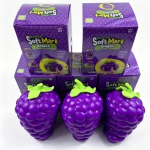 Giant Grape Stress Relief Toy, Ultra Soft Slow Rebound Squeeze Toy, Pressure Release Tool, Cute Realistic Cheese Block Texture Toy for Adults and Kids