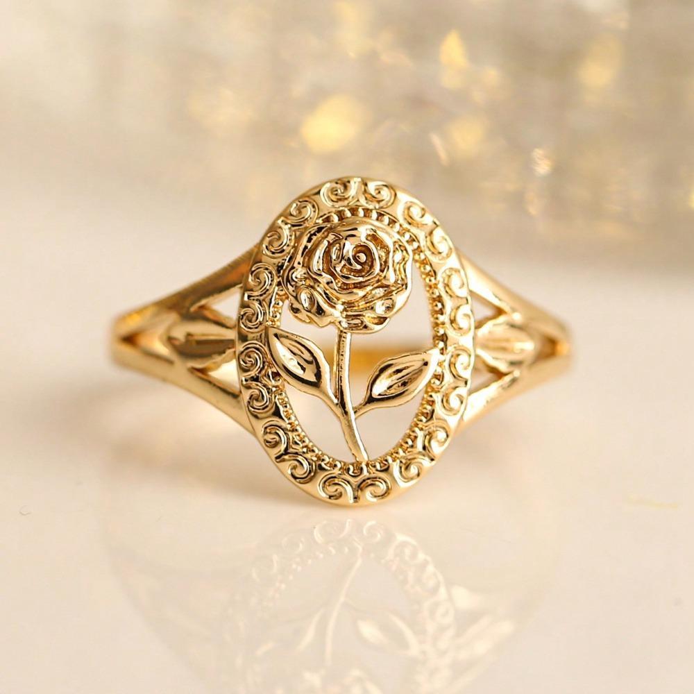Elegant Rose Copper Ring – Warm Luster with Unique Charm, Ideal for Daily Wear and Special Moments