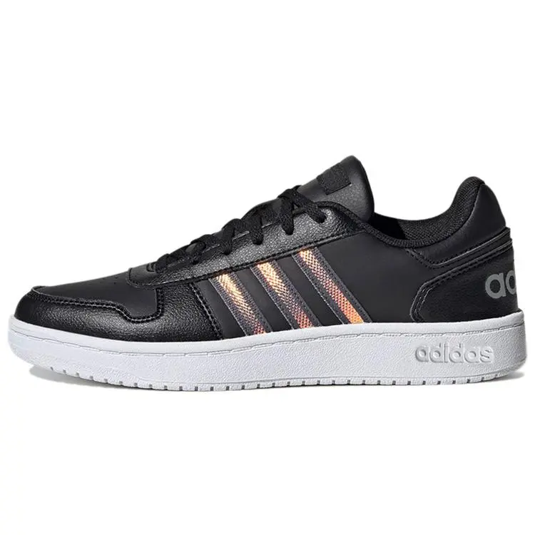 Adidas Wmns Hoops 2.0 'Black Tactile Gold Metallic' FW3536