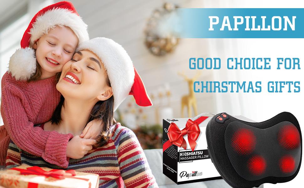 Back Massager with Heat,Shiatsu Neck Massager Pillow for Back,Neck,Shoulder,Foot & Lower Back Pain Relief,Electric Kneading Massager, Gifts for Women/Men/Dad/Mom/Fathers Day/Mothers Day