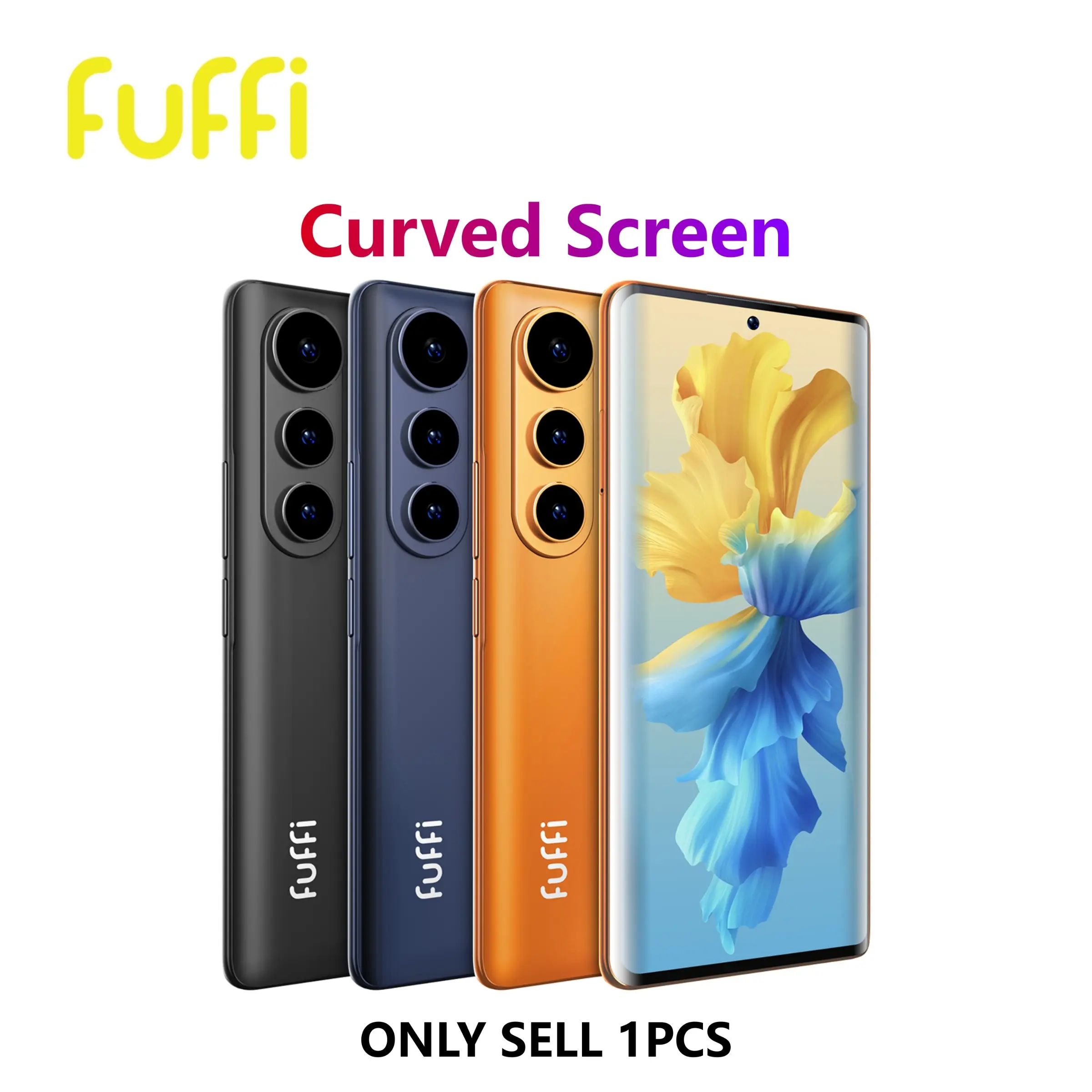 FUFFI Curved-Screen Smartphone S26 Pro, 6.67-inch HD Display, 4GB RAM, 64GB ROM, 4G Network, Dual SIM Dual Standby, Octa-Core Processor, 5000mAh Battery, 5MP + 13MP Camera, Android 12 Operating System
