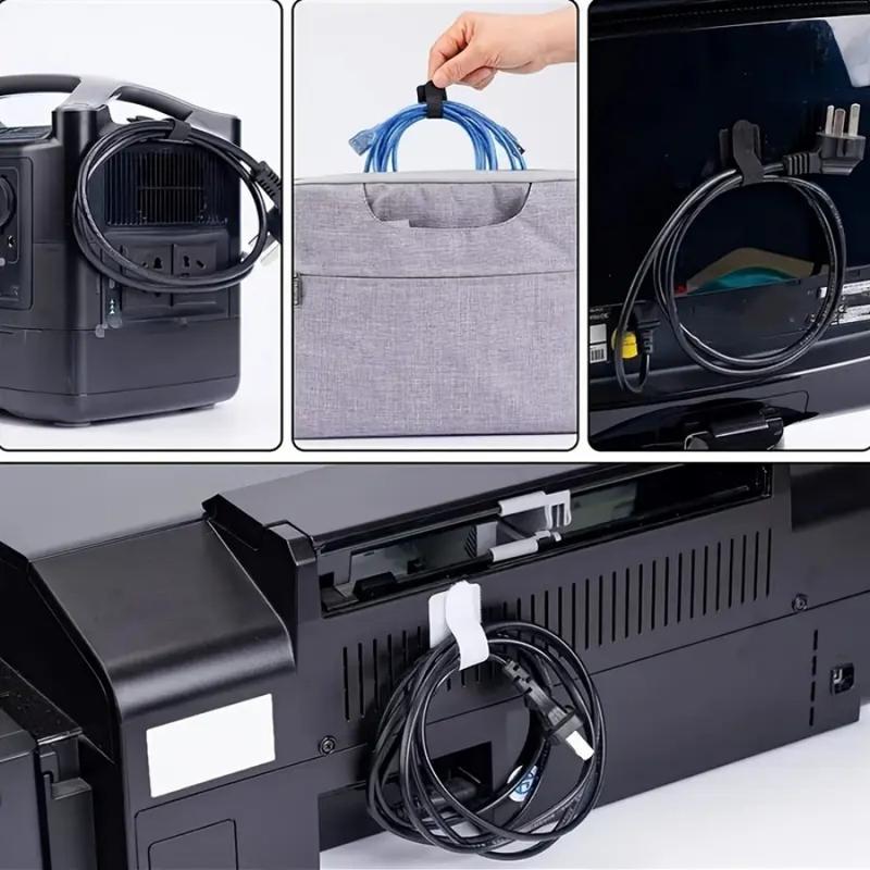 10/30 Piece Black/white Self-adhesive Nylon Zip Ties, Quick Bonding, Suitable for Desktop and Electrical Wiring, Reusable Zip Ties 10/30 Piece Black/white Self-adhesive Nylon Zip Ties, Quick Bonding, Suitable for Desktop and Electrical Wiring, Reusable Zip Ties