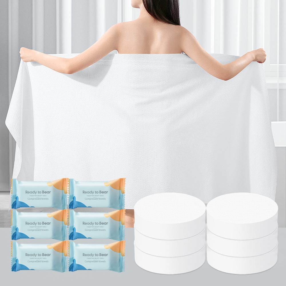 12-Pack Compressed, Quick Drying, Super Absorbent Towel Extra Large Thick Travel & Home Use, Compact Foldable Washcloths, Ideal for Daily Hygiene Essentials
