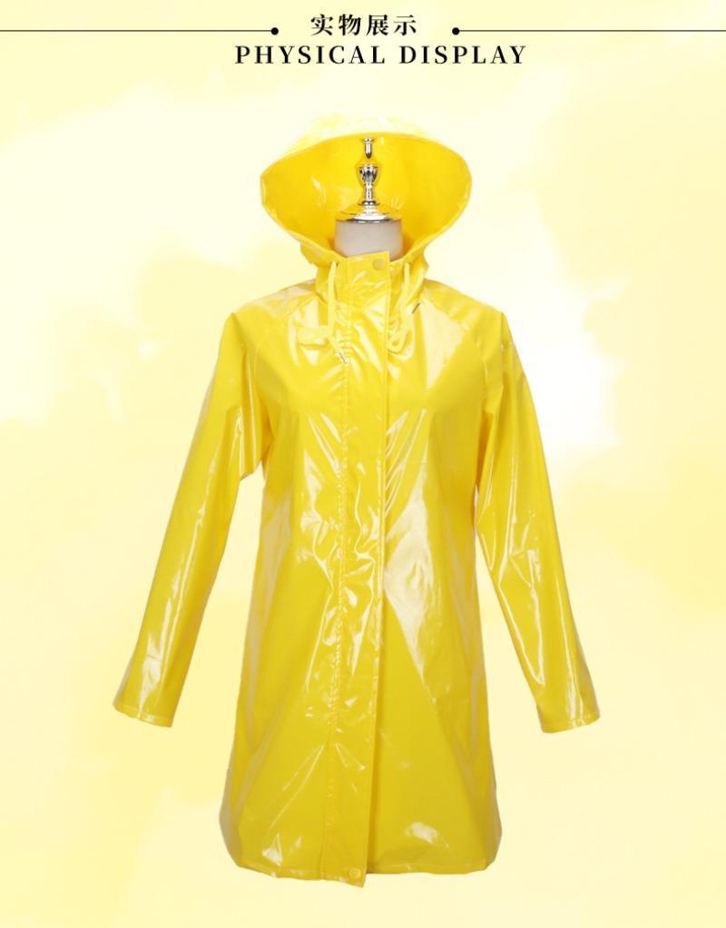 Movie Coralin Cosplay Costume Wybie COS Coat Adult Halloween Dress Up Party Yellow Raincoat Jacket Anime Cartoon Costume Wig