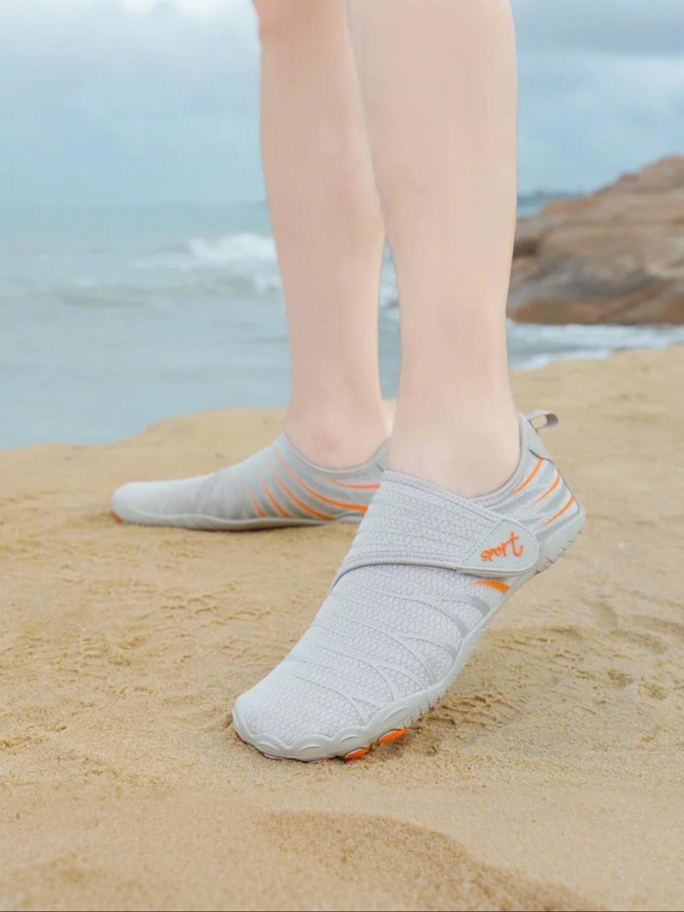 Unisex's Sporty Breathable Lightweight Barefoot Shoes, Quick Drying Water Shoes, Outdoor Beach Shoes for Hiking, Fishing, Swimming