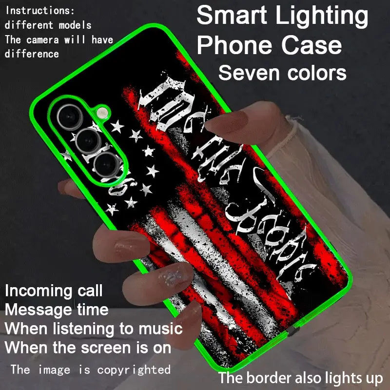 New LED Phone Case with Luminous Glowing Border, Compatible with Galaxy S26 Ultra to A15 5g, Fashionable Protective Cover, Unique Design, Daily Use, Smartphone Casing, Stylish Cellphone Accessory