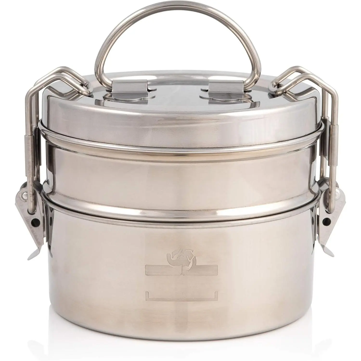 2 Tier Stainless Steel Large Tiffin Lunch Box