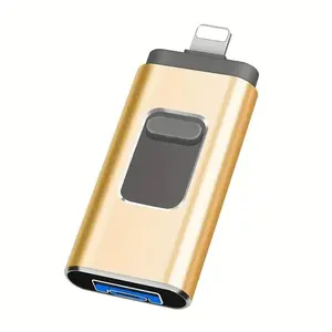 4in1 USB 3.0 Flash Drive for iPhone, Type-C 128GB/256GB/512gb/1tb, OTG Pen Drive, Thumb Drive, Memory Stick, Micro USB Stick for iOS & Android