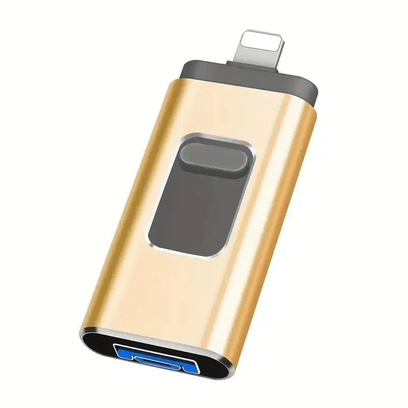 4in1 USB 3.0 Flash Drive for iPhone, Type-C 128GB/256GB/512gb/1tb, OTG Pen Drive, Thumb Drive, Memory Stick, Micro USB Stick for iOS & Android