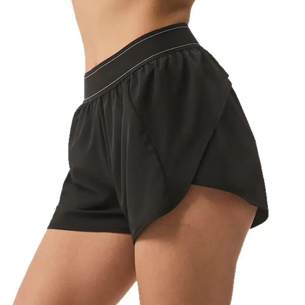 Women’s High Waisted Athletic Shorts, Flowy Workout Shorts with Wide Waistband, Lightweight Gym Shorts for Yoga, Training, Tennis & Casual Wear