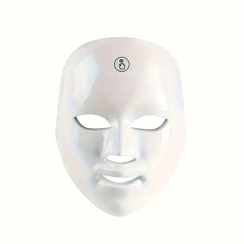 Rechargeable LED Facial Mask 7 Colors, Photon Beauty Mask, Home Skincare, Light Therapy, Lithium Ion Battery, 400mah, New Condition