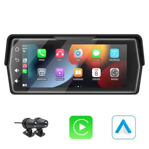Venbes 6.86-Inch Motorcycle Navigation Display, Wireless Carplay Android Auto, Ip67 Waterproof Touchscreen, Voice Control, Bluetooth-compatible
