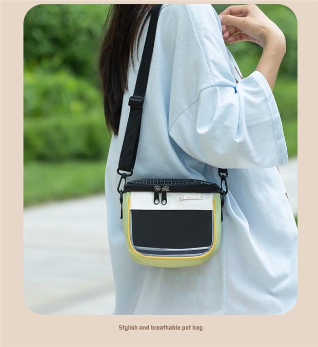 Hamster Pet Travel Bag Lightweight Breathable Chinchilla Hedgehog Small Pet Supplies Cross-Border Portable Carrying Handbag for Small Animals