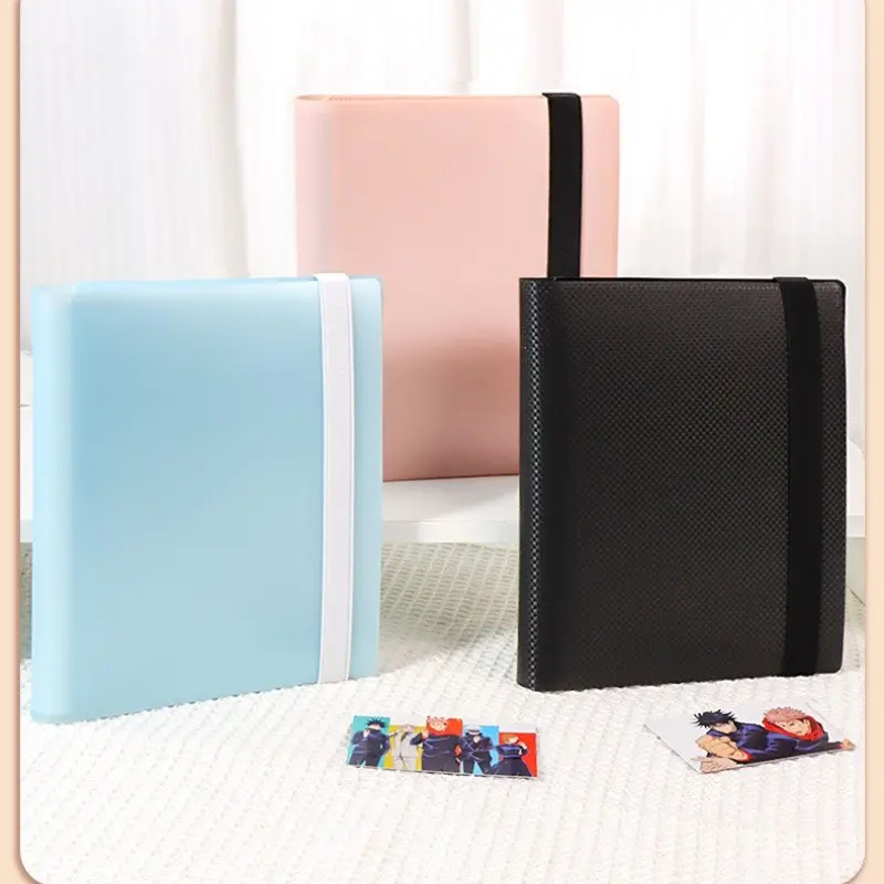 Trading Card Binder 9 Pockets, 20 Pages Holds 360 Cards, Side Loading Card Book, Soccer Basketball Cards, Sports Hockey Card Collector