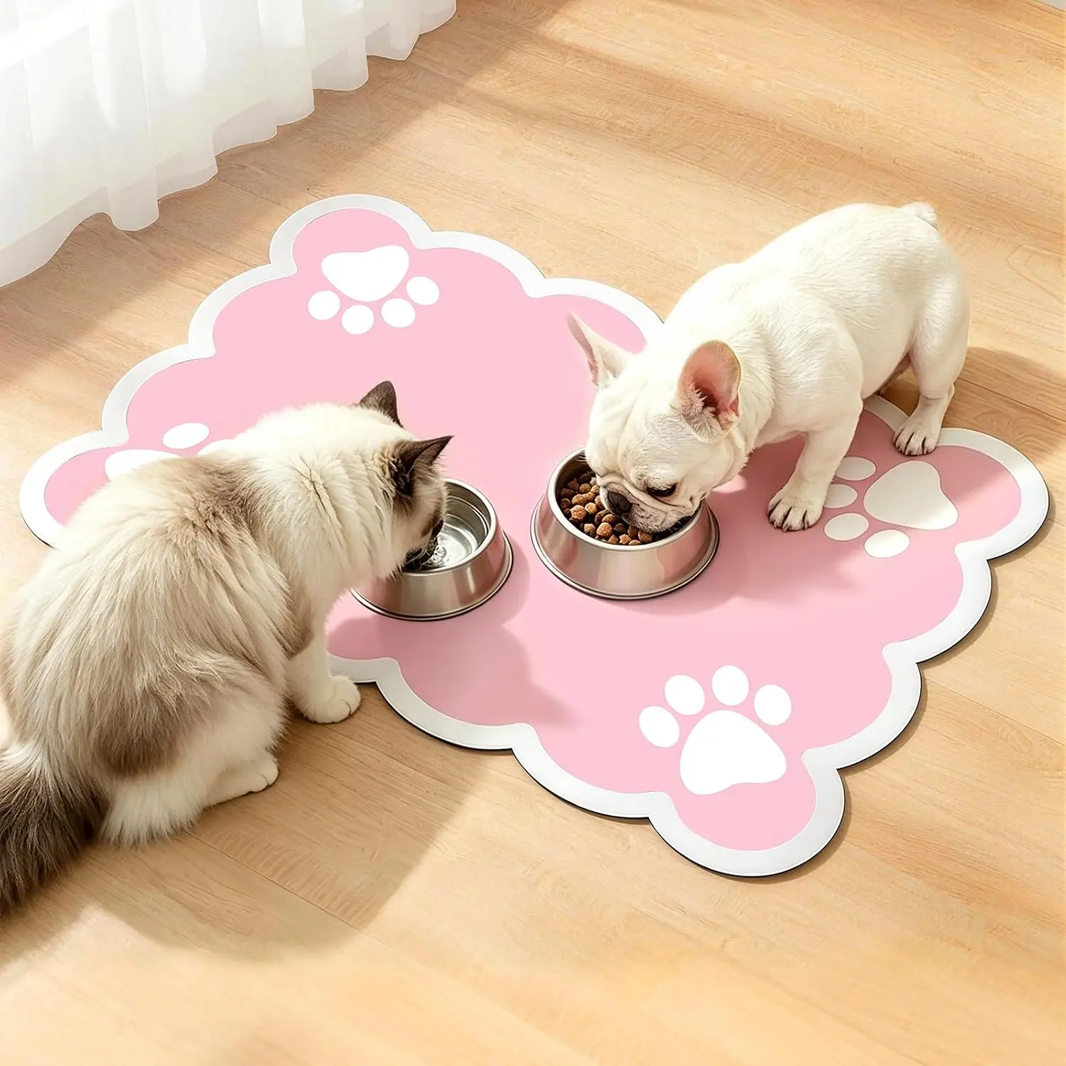 Non-Slip &   /  Mat, 3.5mm Thick, 19×14 in | , super-absorbent, quick dry, stain-resistant  mat & ideal for  drinkers, protects floors from splashes
