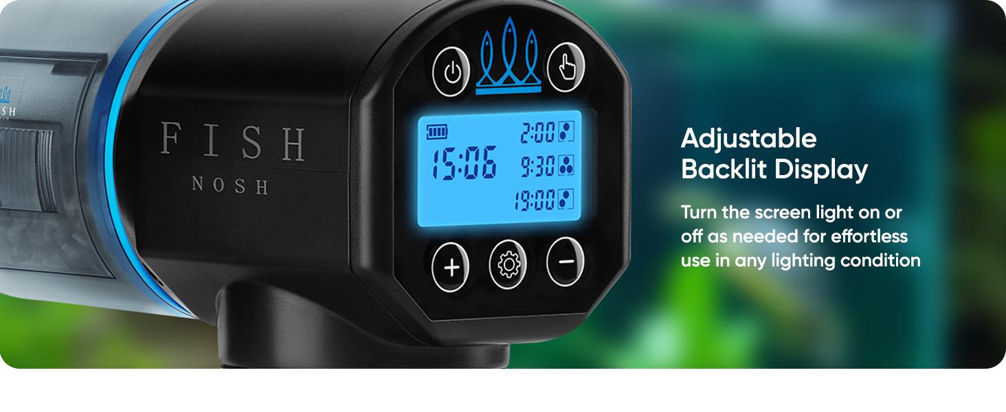 Automatic Fish Feeder For Aquarium - New Generation 2025, Auto Food Dispenser With Timer For Small Tank, Big Aquariums & Pond (Blue)