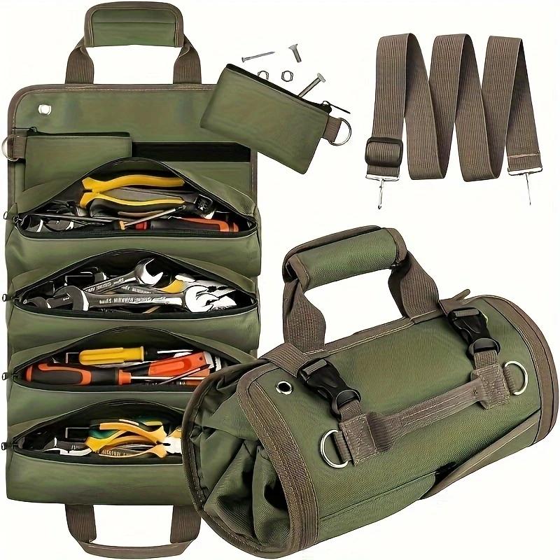 Tool Bag Organizers Multi-function Large Tool Organizer Bag Heavy Duty Roll Up Tool Bag Organizer Carrier Bag Camping Gear