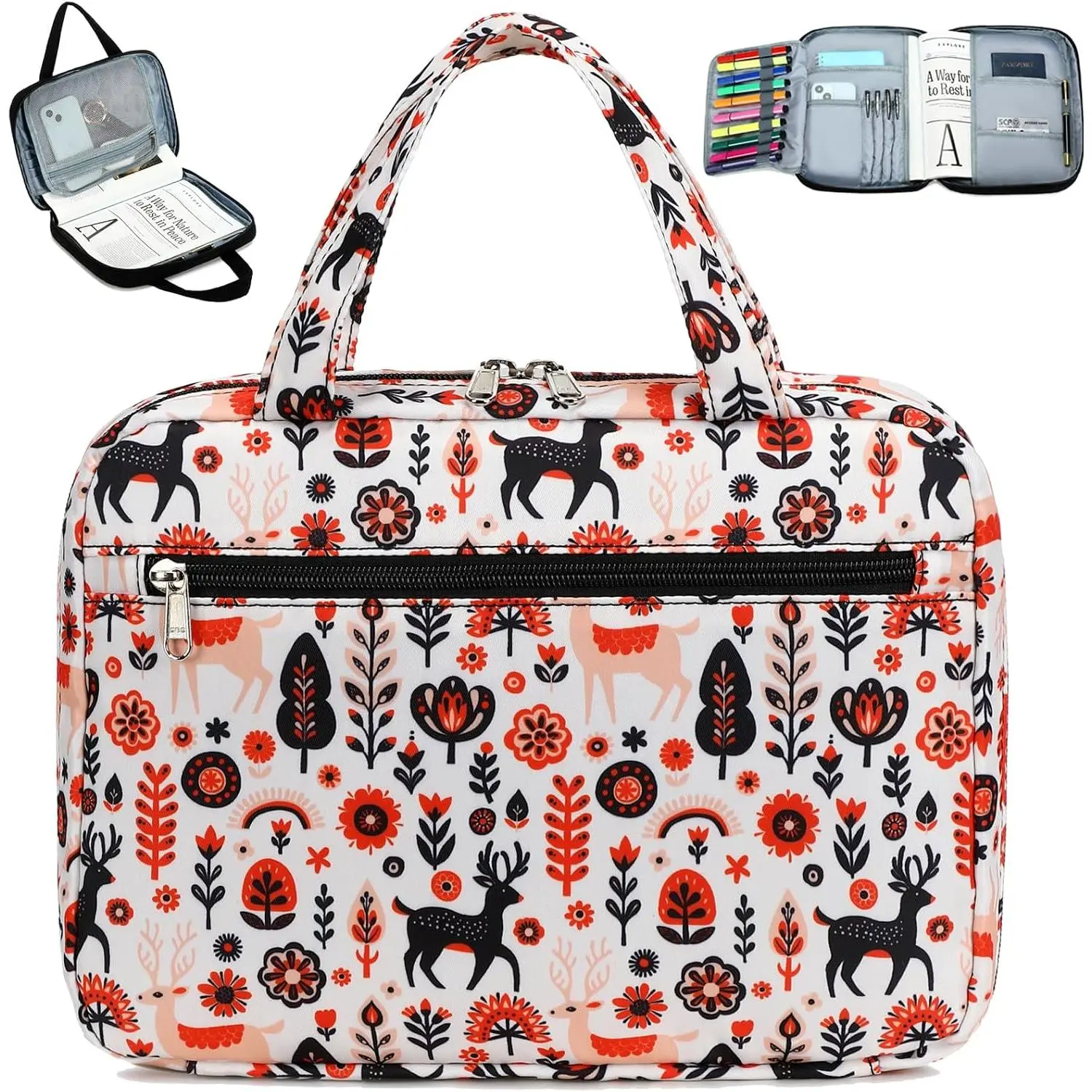 Cover Case for Women  Organizer Book Carrying Bag for Medium and Large Bibles,