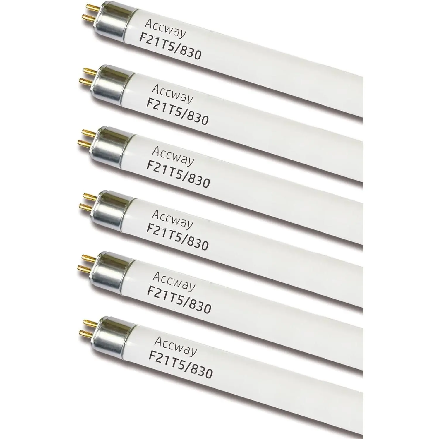 (6pack 34inch F21T5/830 Fluorescent Light Bulb, 21Watt Warm White T5 Linear Tube, 34'' F21W/T5 3000K Soft White Lighting, 20000Hour Longevity Performance