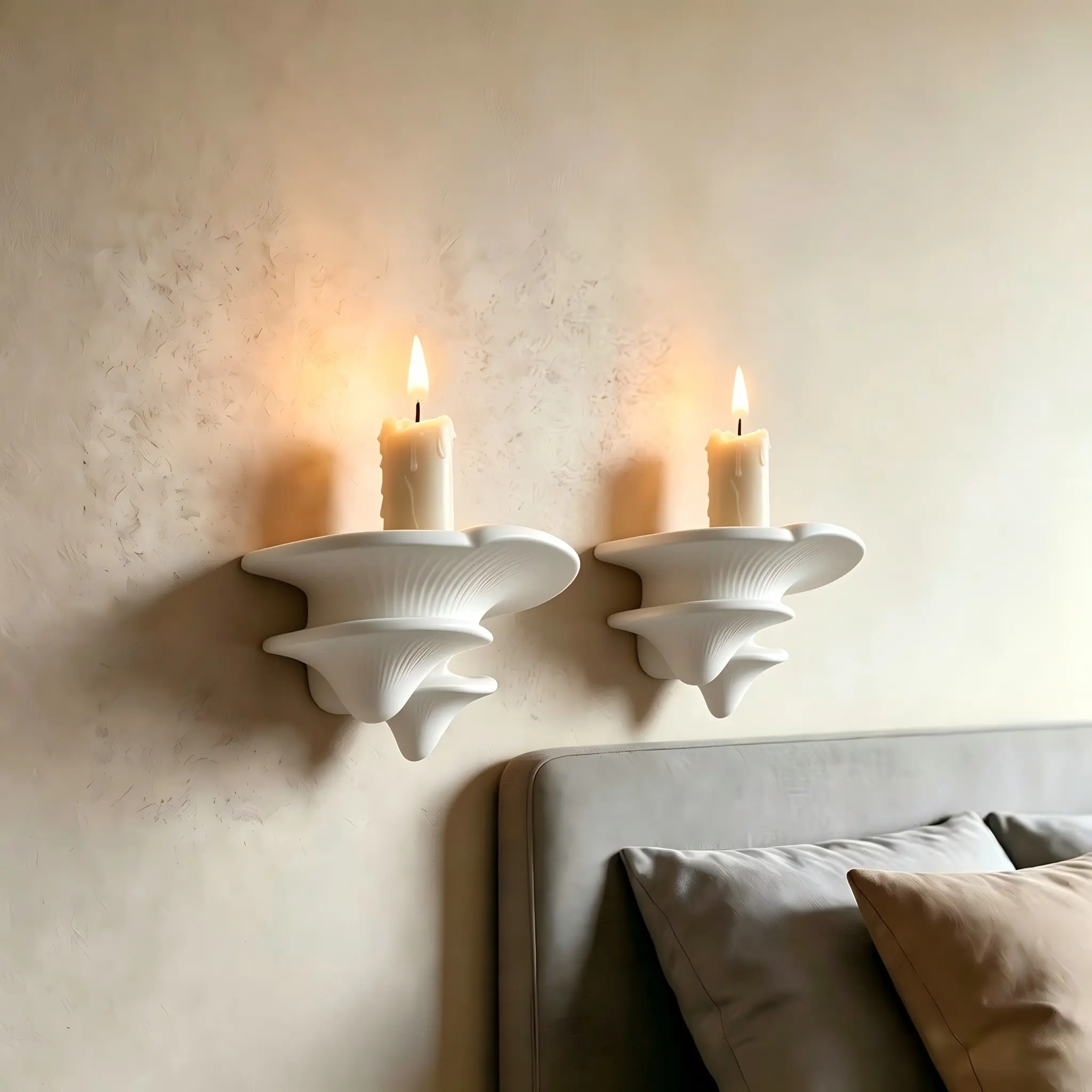 2pcs  Mushroom Wall Shelf - 3-Tier Floating Shelves with Cute Mushroom Design, Durable Plastic Suitable for Room,, Bathroom Storage, Space-Saving Wall-Mounted Display Rack, No Assembly Required for Books,, Plants, Floating Shelves
