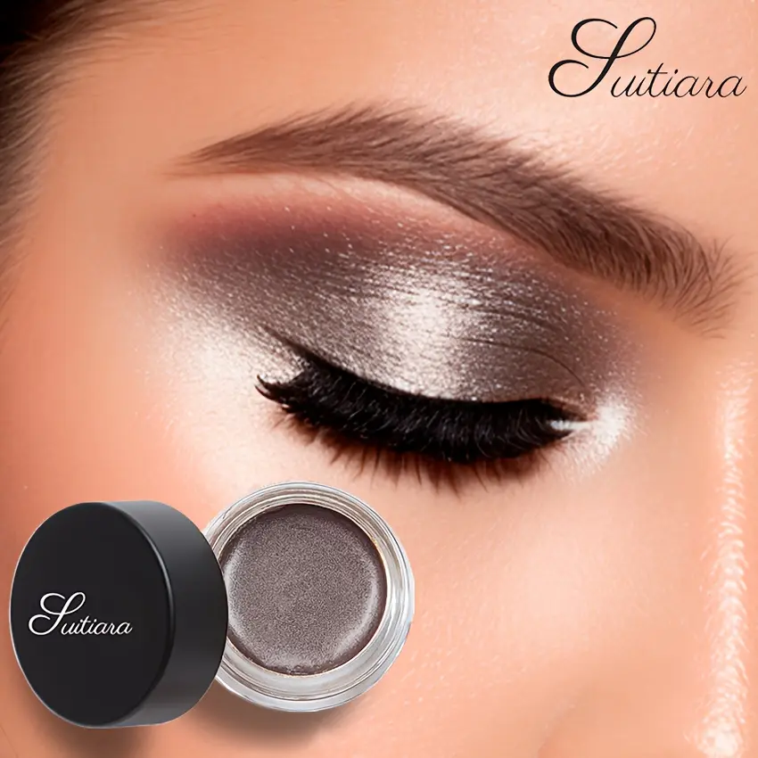 Smoky Mocha Galactic Glimmer Gel Eyeshadow | Bewitching Sparkling Jelly Texture, Long-lasting, Waterproof, Easy To Apply | Haunting Single-Color High-Shine, Non-Caking, Smooth Application, High-Shine Women's Makeup, Gift, Halloween