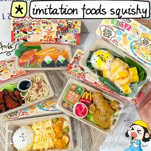 Realistic Food Squishy Toys for Kids - TPR Stress Relief & Sensory Play - Fun Pinch & Squeeze Gifts