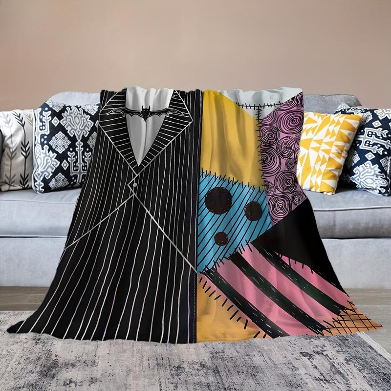 The Cartoon Movie Christmas Flannel Blanket - Spooky Super Soft, Lightweight Throw for Home, Travel, Couch Bed - Valentine's Day Birthday Christmas Men Women Adults Boys Girls Gift