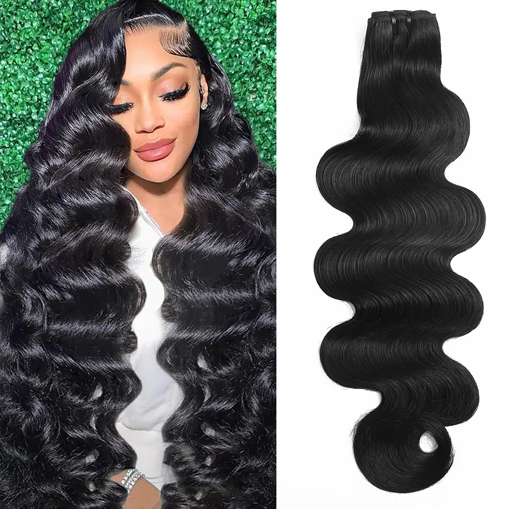 CHICHIFLOW 12A Body Wave Bundles Human Hair 20 22 24 Inch Human Hair Bundles Unprocessed Brazilian Virgin Hair Bundle Human Hair Body Wave 3 Bundle Human Hair Extensions Human Hair Bundles
