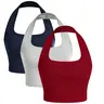 Women's Fashion Sporty Tank Top, Sleeveless Backless Design, Comfortable Casual Summer Wear for Outdoor Activities