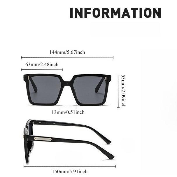 Trendy Oversized Sunglasses for Women Men UV Protection Fashion Shades Big Face Flattering Driving Glasses